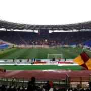 AS_Roma_fans_at_Stadio_Olimpico_during_Roma-Inter Стадион Олимпико